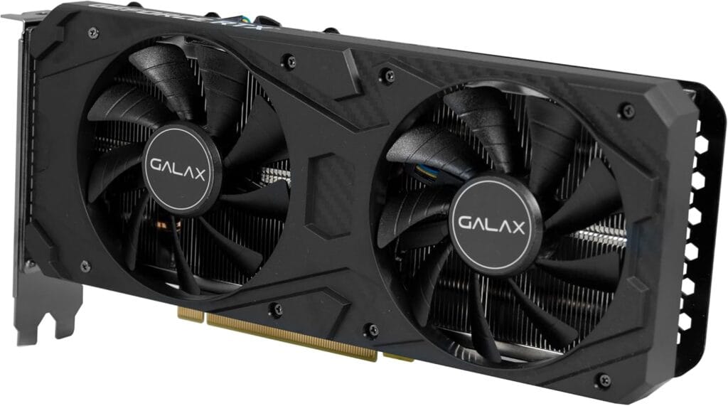 Imagem mostrando a RTX 3060 de lado